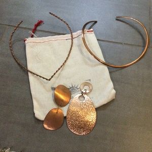 Two Copper Necklaces with Inter changeable pendant